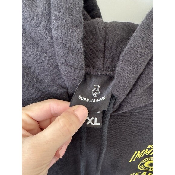 Born x Raised Immaculate Heart Hoodie Black Rare Heavyweight XL - Picture 4 of 6